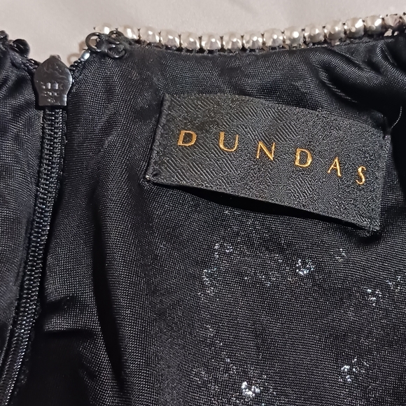 DUNDAS Revolve Twist Front Sequin Rhinestone Cocktail Party Dress - Picture 13 of 15